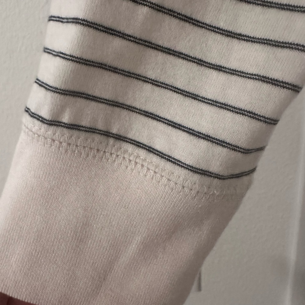 NWT Goodfellow & Co Men's Striped Long Sleeve Shirt - Black and White - Picture 6 of 6